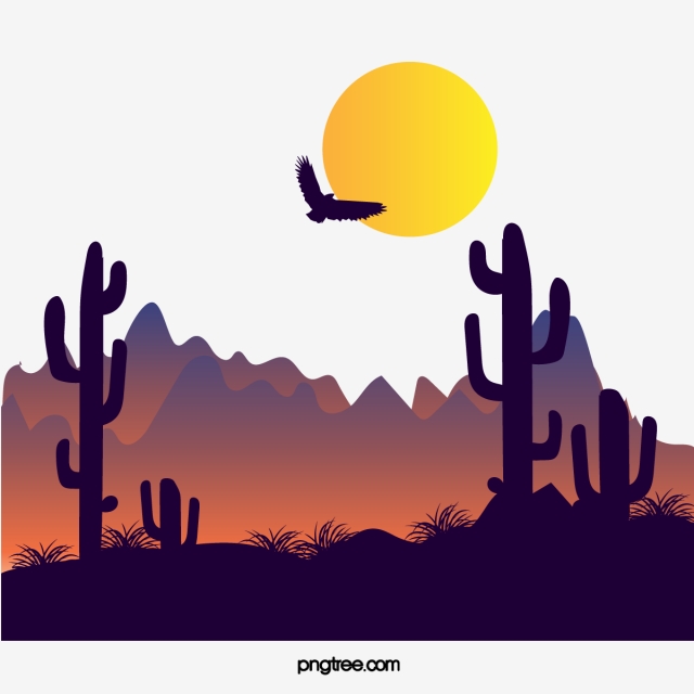 Dusk Desert Vector, Desert Clipart, Silhouette, Sun Png And Vector 640x640 Dusk Desert Vector, Desert Clipart, Silhouette, Sun Png And Vector