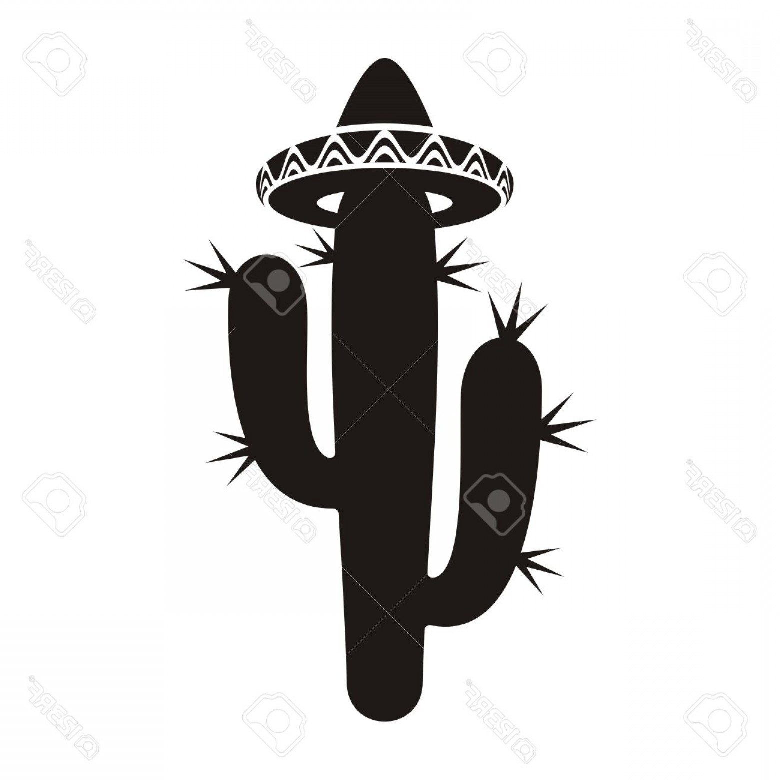 Cactus Silhouette Vector Catamart 1560x1560 Cactus Silhouette Vector Catamart