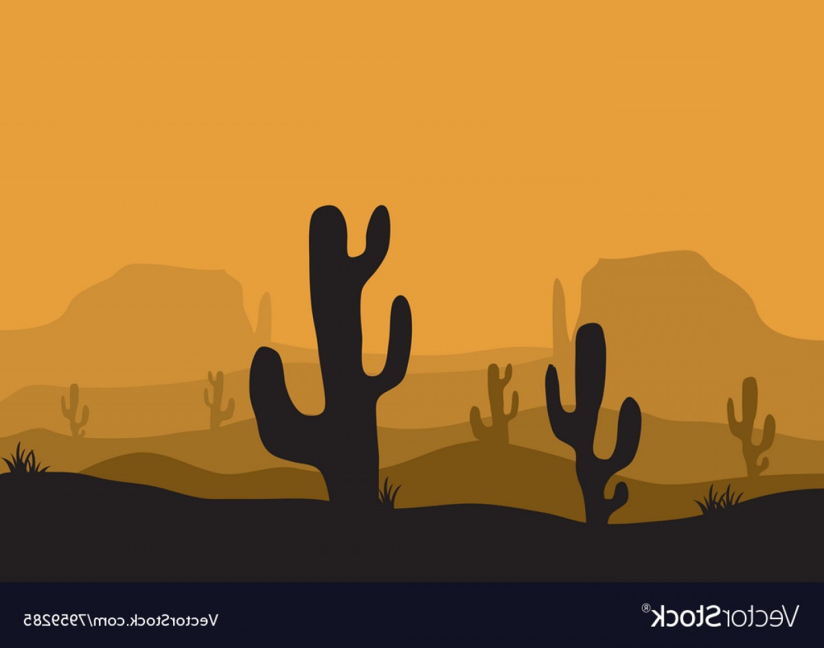 Desert Silhouette Vector Cqrecords 1200x944 Desert Silhouette Vector Cqrecords