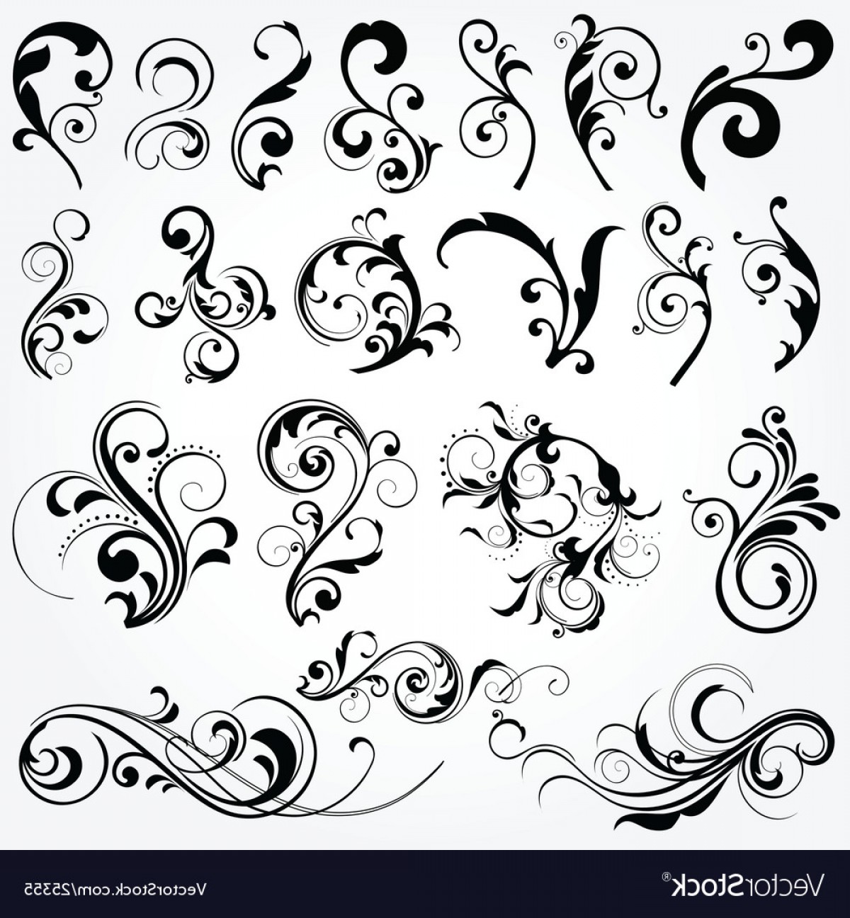 1200x1296 Floral Graphic Design Elements Vector Handandbeak