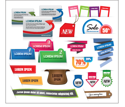 429x368 Business Tag Design Elements Vector Free Download