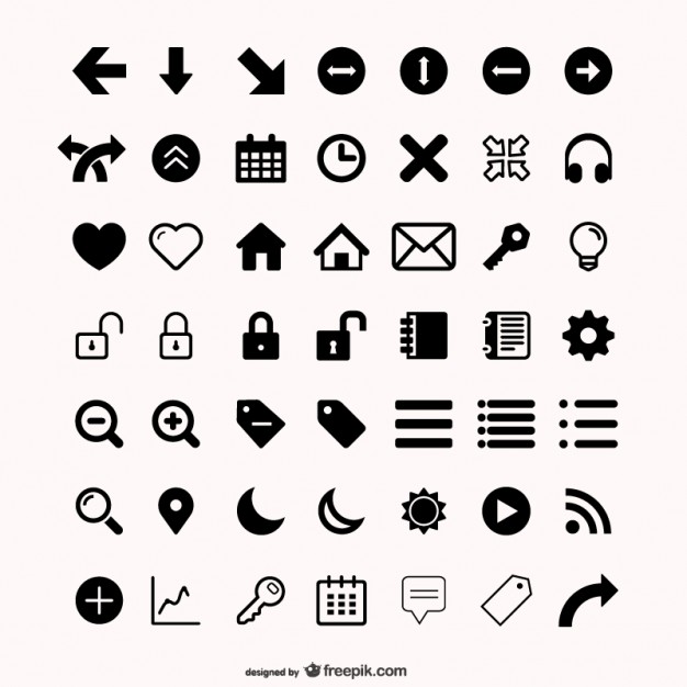 Assorted Icons Set Vector Free Download 626x626 Assorted Icons Set Vector Free Download
