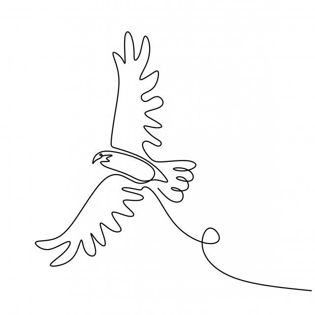 Drawing Eagle Bird Flying Continuous One Line Vector Illustration 640x640 Drawing Eagle Bird Flying Continuous One Line Vector Illustration