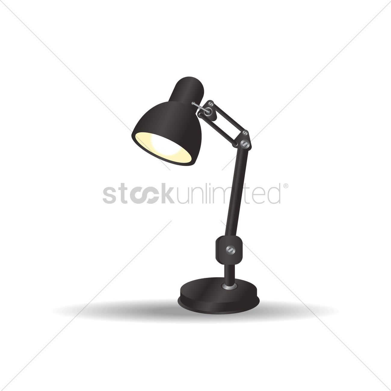 1300x1300 Desk Lamp Vector Image
