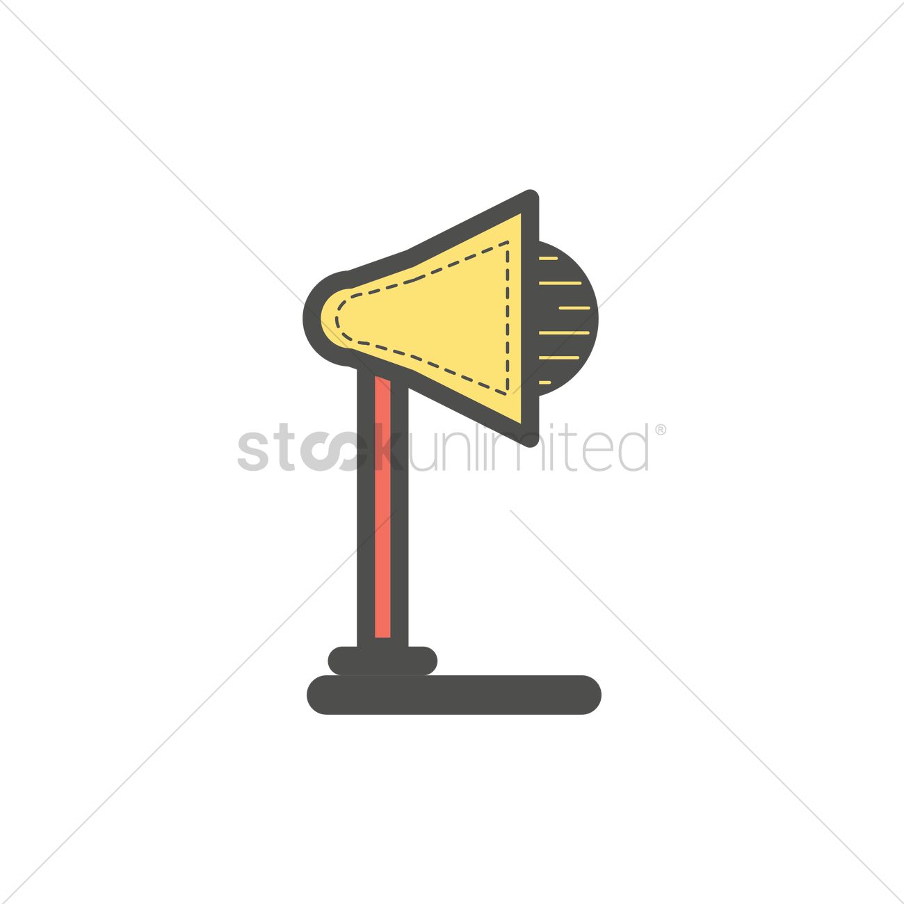 1300x1300 Desk Lamp Vector Image