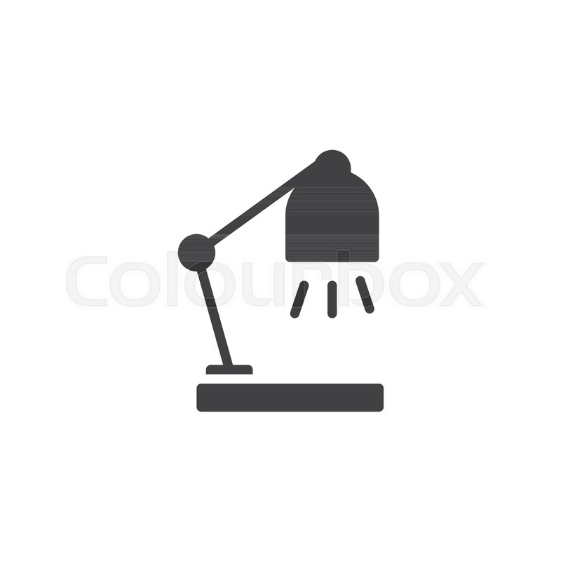 800x800 Desk Lamp Vector Icon Filled Flat Stock Vector Colourbox