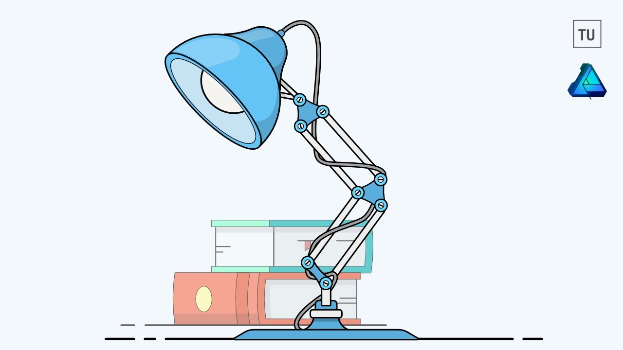 1280x720 Desk Lamp Vector Illustration