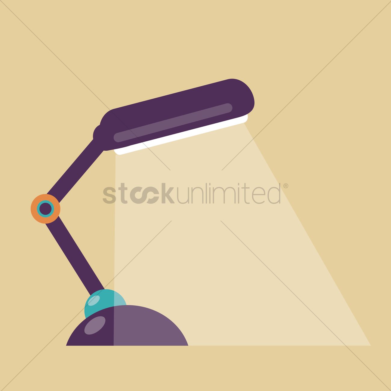1300x1300 Desk Lamp Vector Image