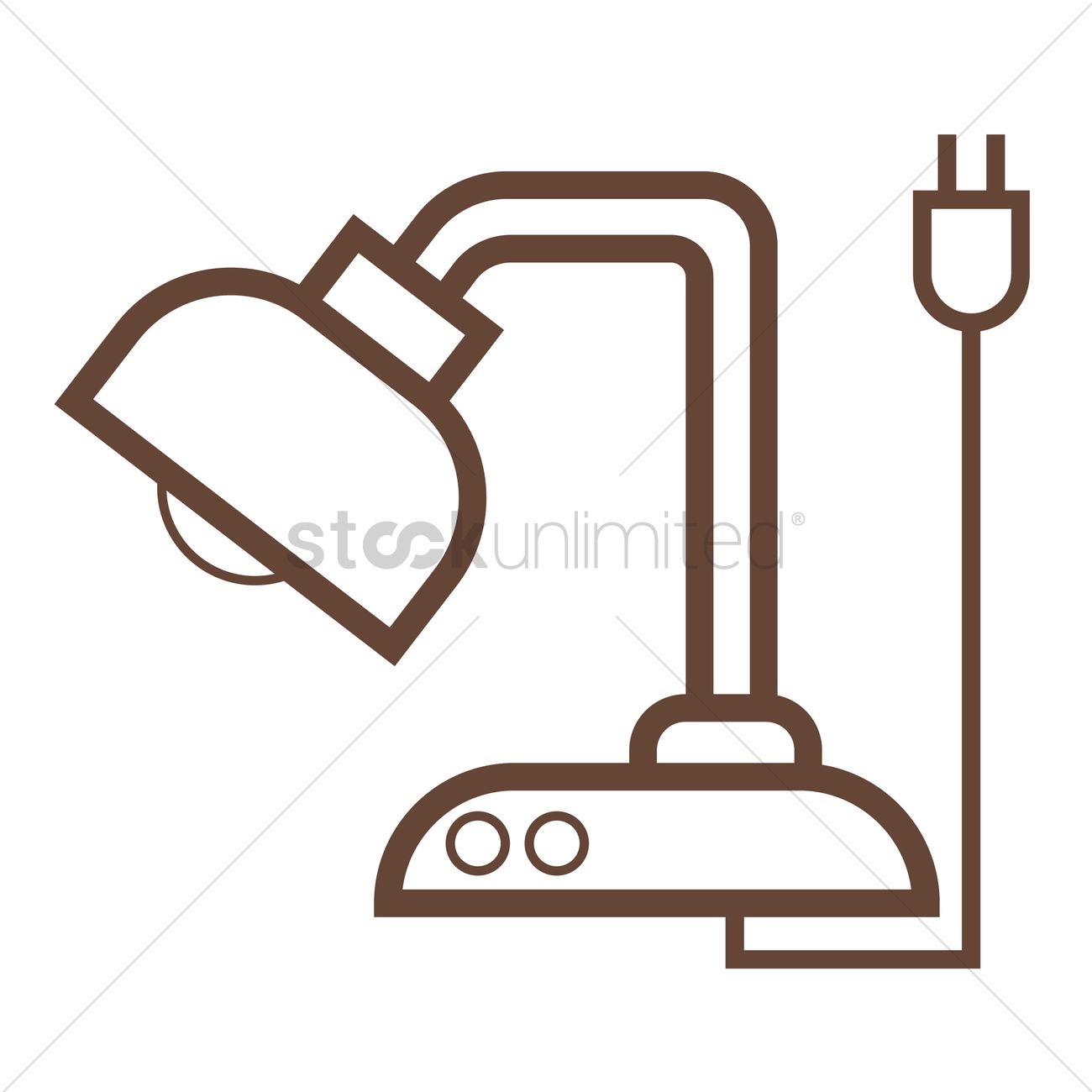 1300x1300 Desk Lamp Vector Image