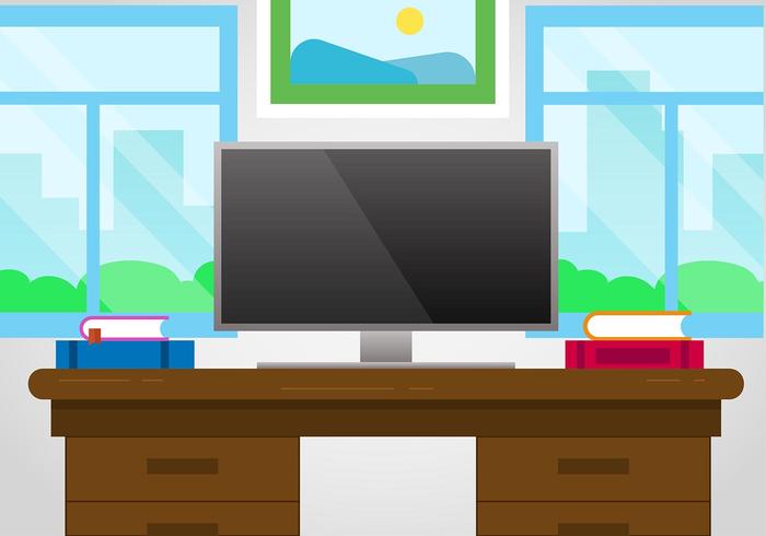 700x490 Desk Free Vector Art