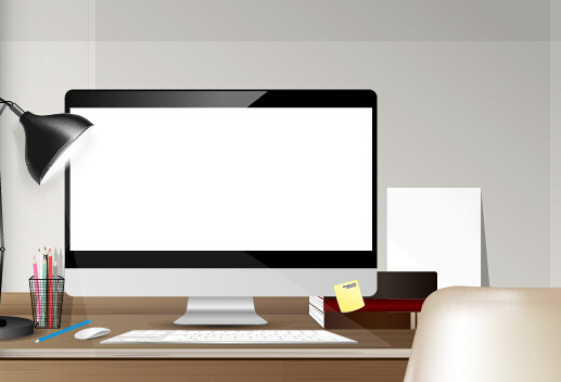 517x352 Desk Free Vector Download