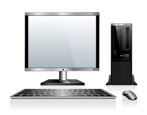 Desktop Computer Vector at Vectorified.com | Collection of Desktop ...