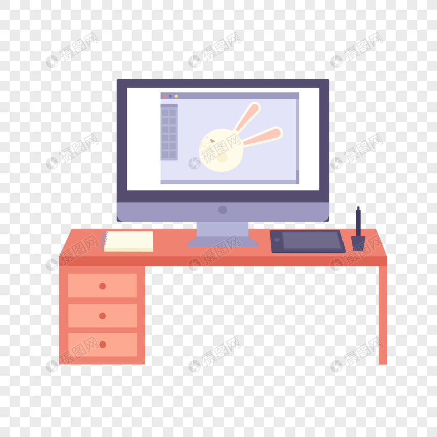 860x860 Desktop Computer Vector Png Image Picture Free Download