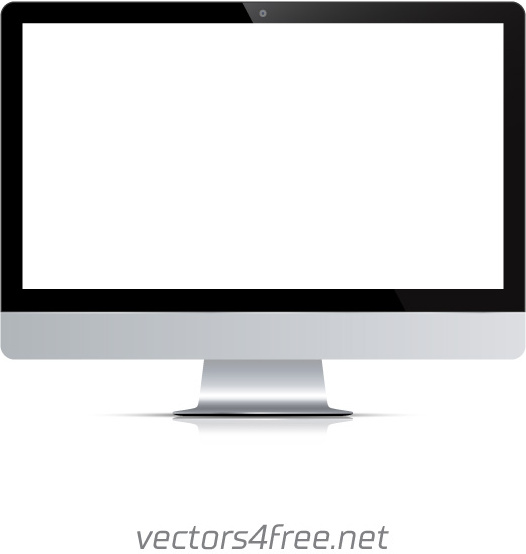 526x554 Highly Detailed Responsive Desktop Computer Vector Free Vector
