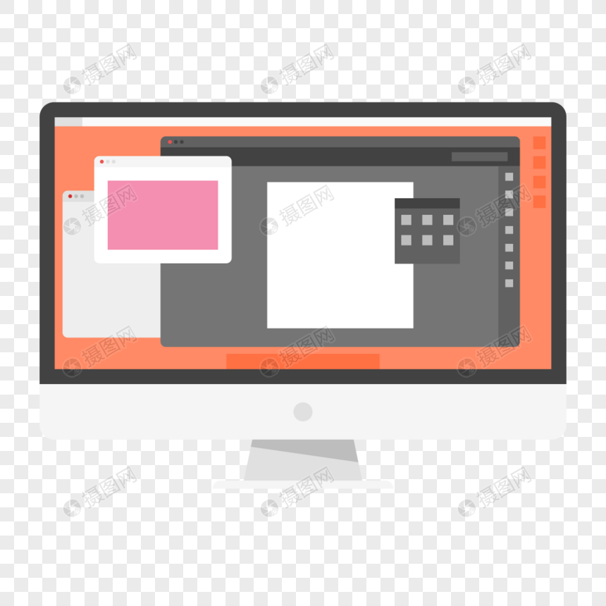 860x860 Commercial Office Space Desktop Computer Vector Material Png