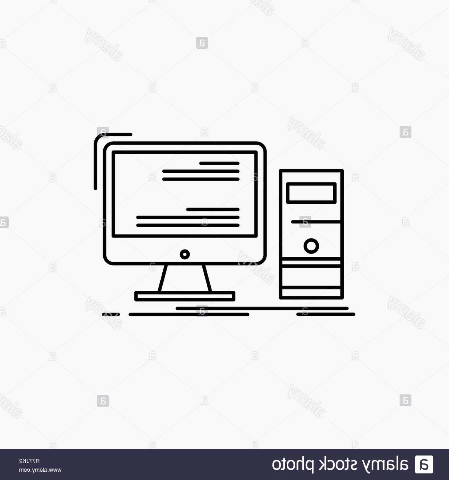 Computer Desktop Gaming Pc Personal Line Icon Vector Isolated 1560x1668 Computer Desktop Gaming Pc Personal Line Icon Vector Isolated