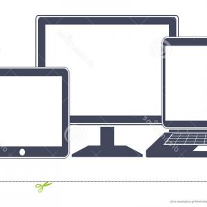 300x300 Device Icons Smart Phone Tablet Laptop Desktop Computer Vector