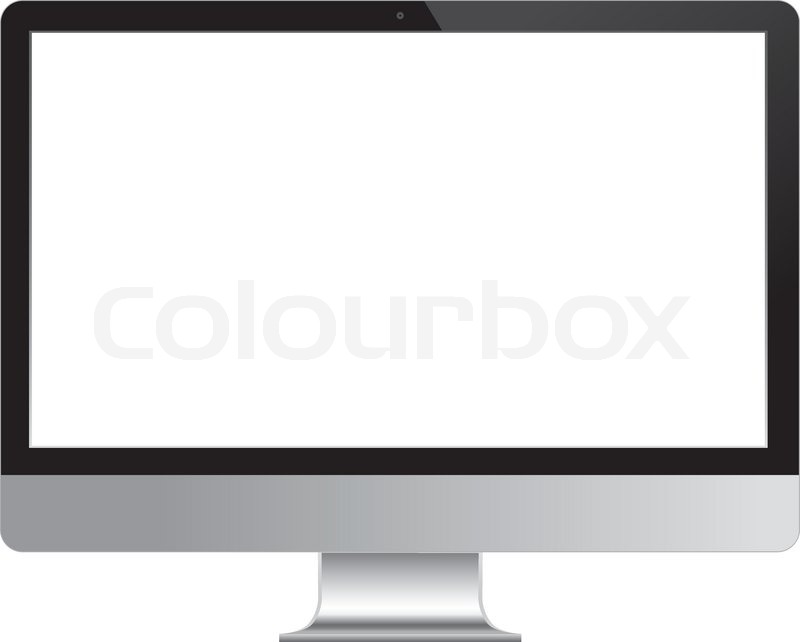 800x642 Computer Desktop Monitor, Display Stock Vector Colourbox