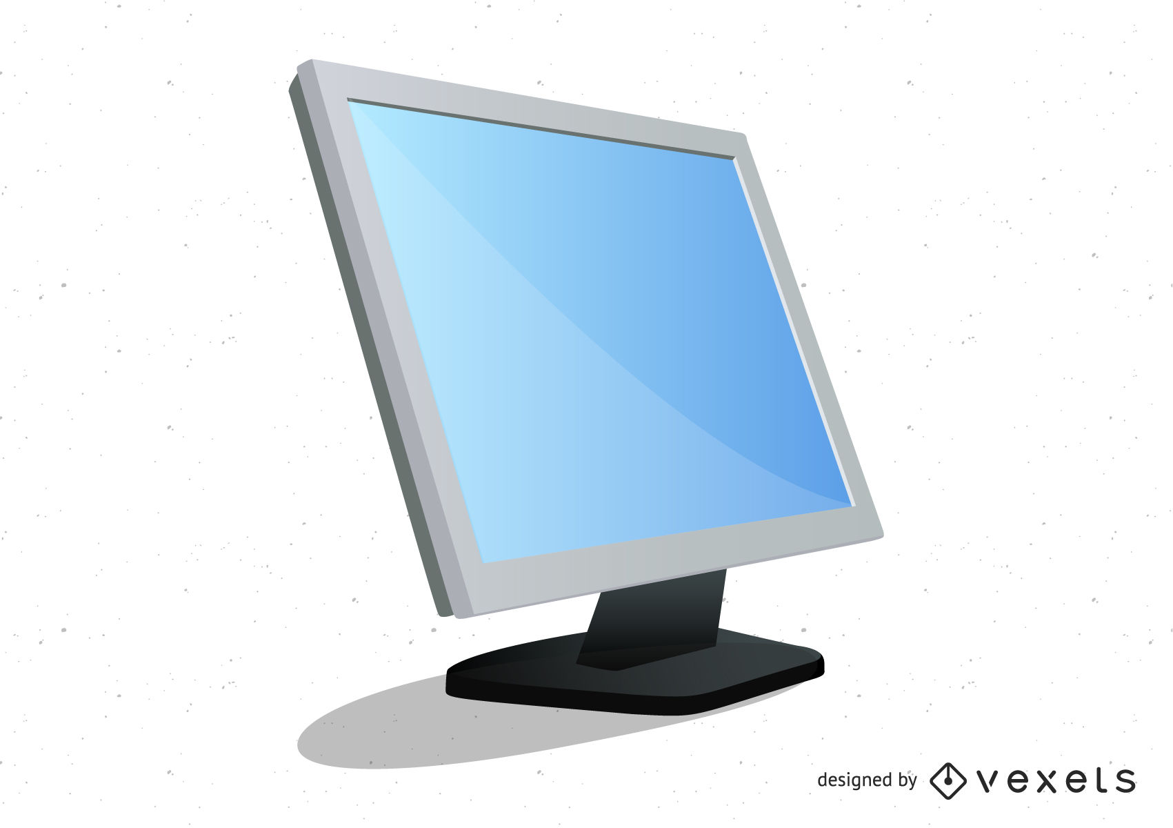 1701x1200 Realistic Desktop Monitor Vector