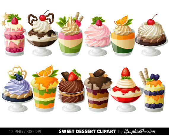 Desserts Digital Clipart Cake Clip Art Sweet Treat Digital 570x459 Desserts Digital Clipart Cake Clip Art Sweet Treat Digital