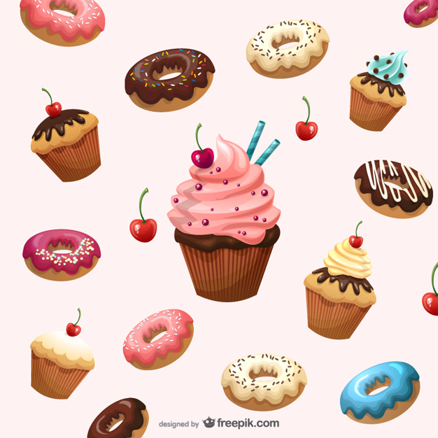 Delicious Desserts Background Vector Free Download 626x626 Delicious Desserts Background Vector Free Download