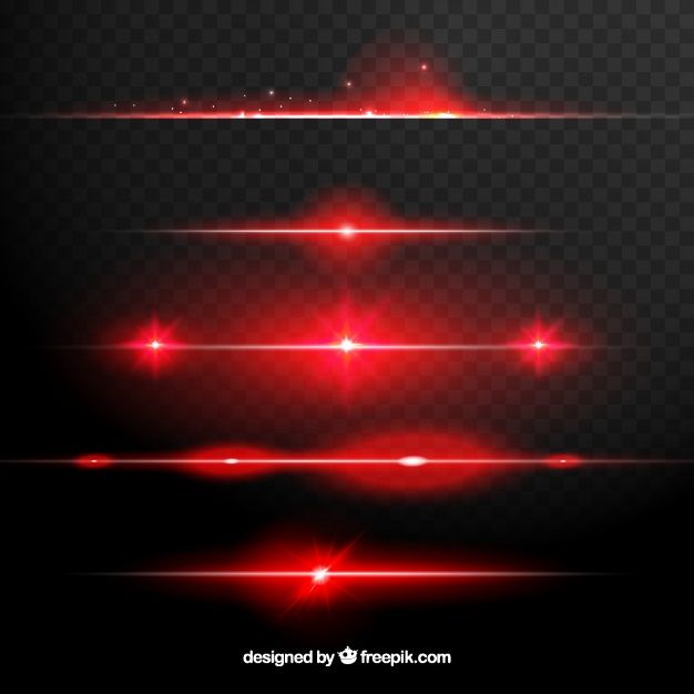 626x626 De Separadores De Destello De Lente Rojo Vector Gratuito