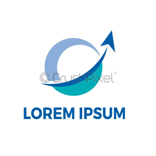 500x500 Travel Destination Vector Logo Design Template, Stock Vector