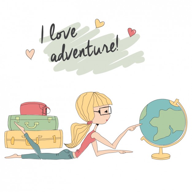 626x626 Girl Choising Travel Destiny Vector Free Download