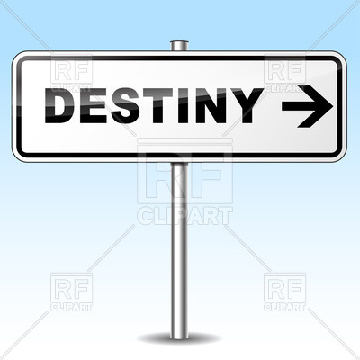 400x400 Traffic Sign With Word Destiny Vector Image Of Signs, Symbols