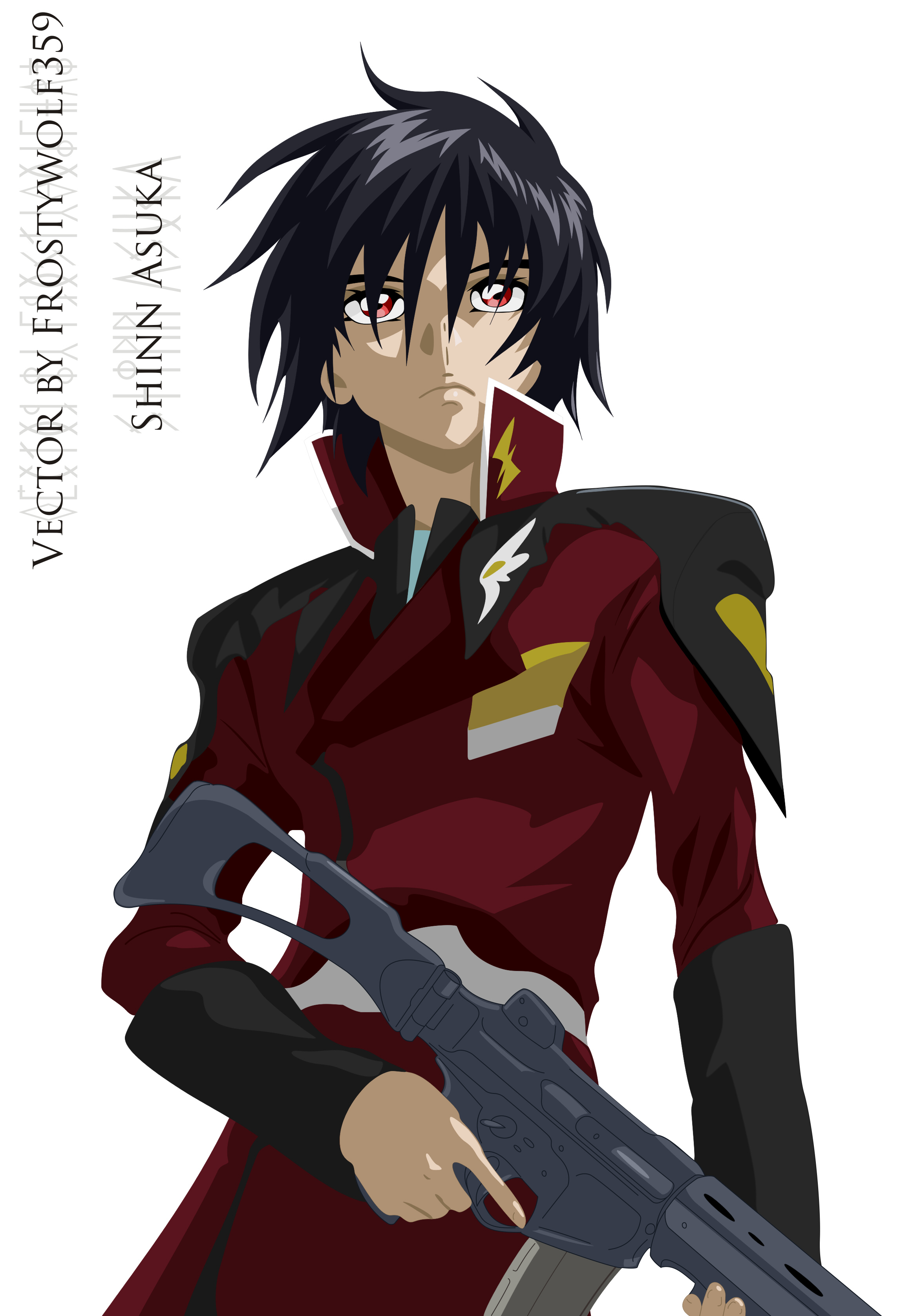 2300x3353 Mobile Suit Gundam Seed Destiny Shinn Asuka Vector Art