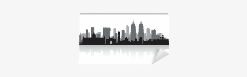 820x257 Cityscape Silhouette Png Download