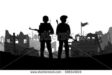 450x301 Destroyed City Skyline Silhouette