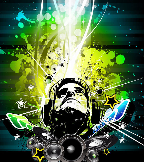 571x640 Free Vectors Detailed Grungy Creative Musical Poster The Vector Art