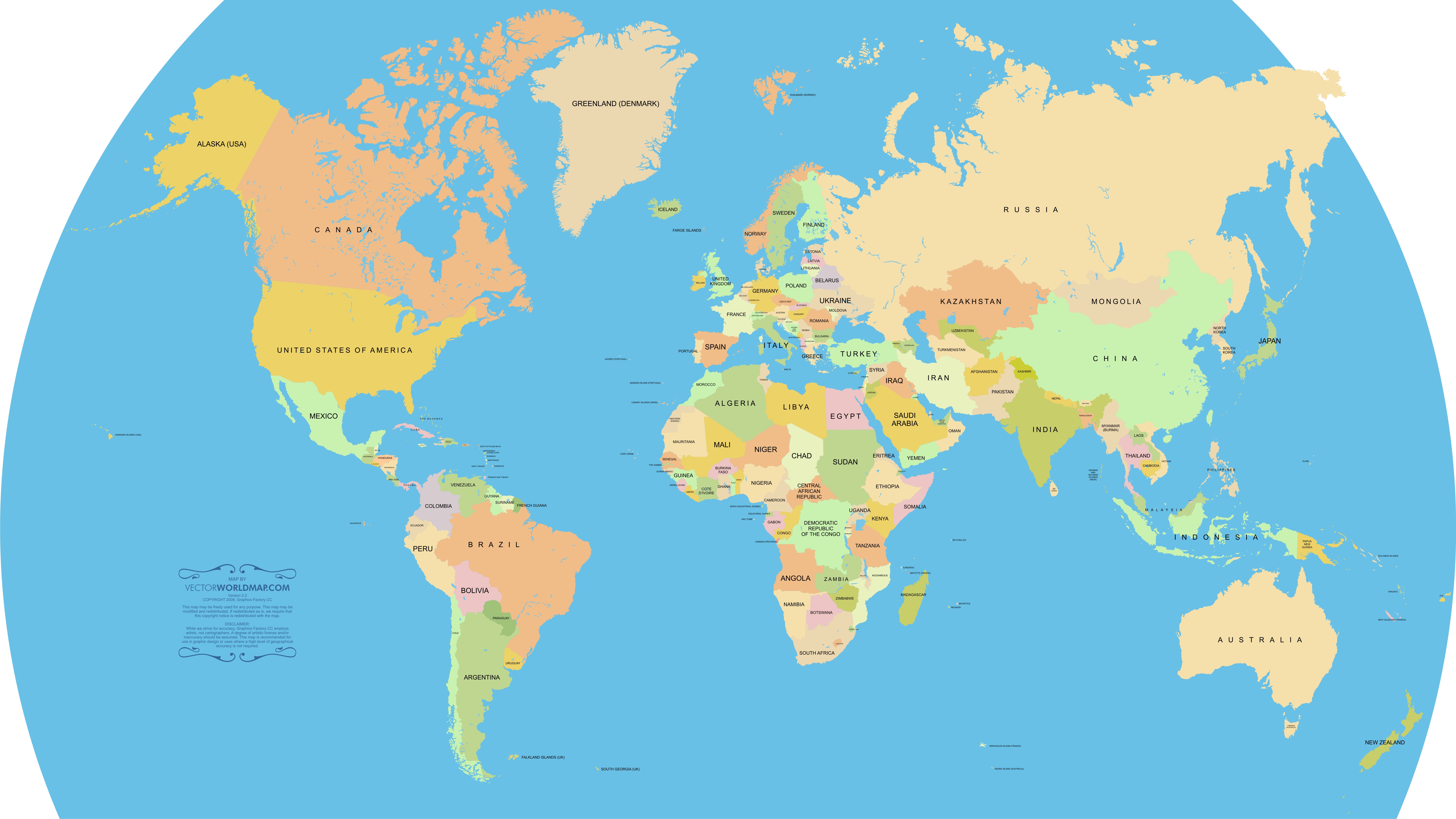 Vector World Map A Free, Accurate World Map In Vector Format 7000x3939 Vector World Map A Free, Accurate World Map In Vector Format