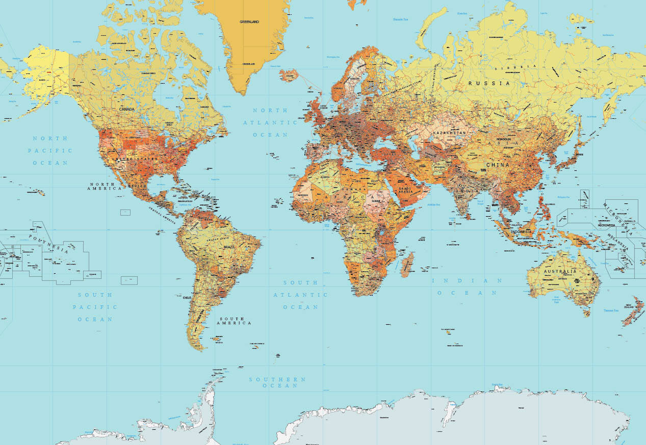 Vector World Maps Pack 1267x873 Vector World Maps Pack