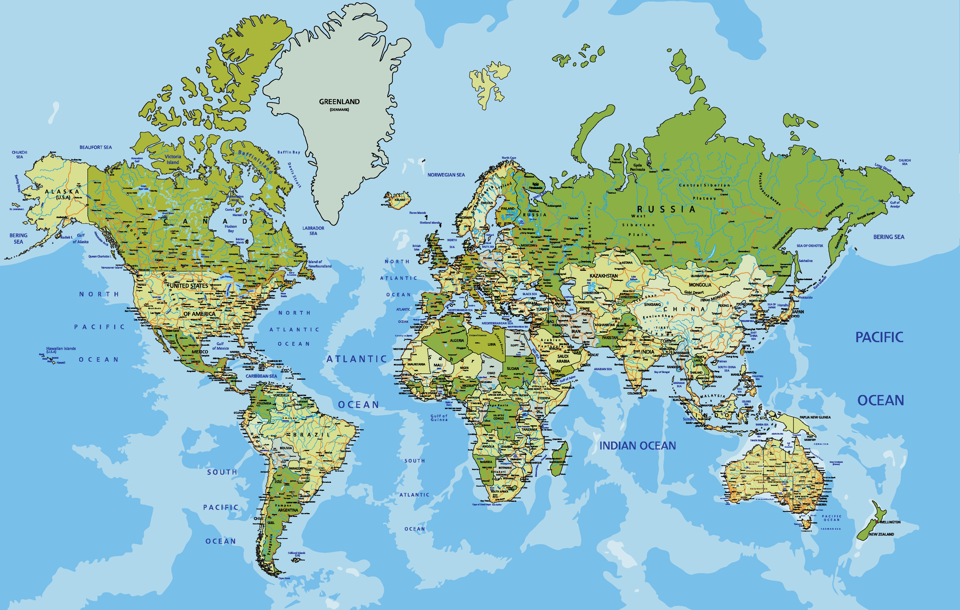 Free World Map Vectors, Download Design Trends 3832x2437 Free World Map Vectors, Download Design Trends