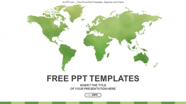 Colorful Green Detailed World Map Vector Powerpoint Templates 600x338 Colorful Green Detailed World Map Vector Powerpoint Templates