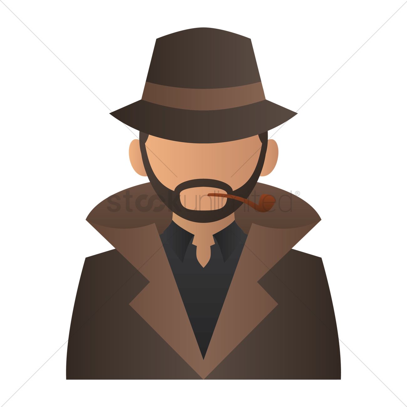 1300x1300 Detective Vector Image