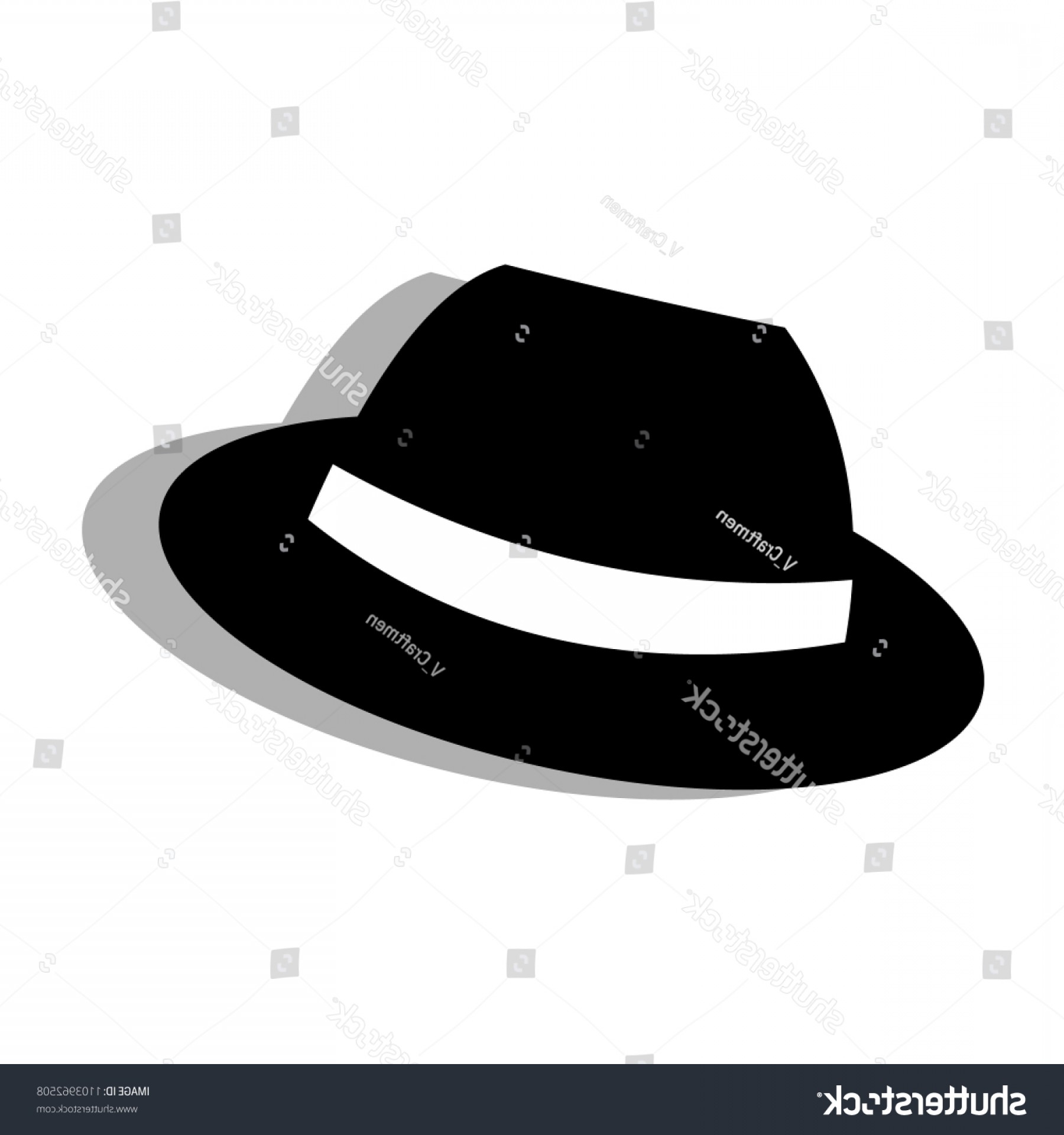 1800x1920 Black Hat Detective Vector Illustration Hoodamathrun
