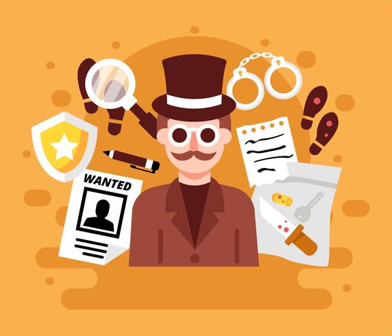 572x490 Detective Investigation Vector