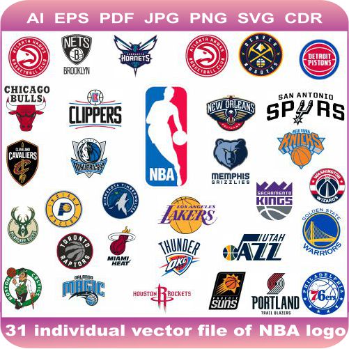 501x501 Nba Team Pack Logo Vector Image