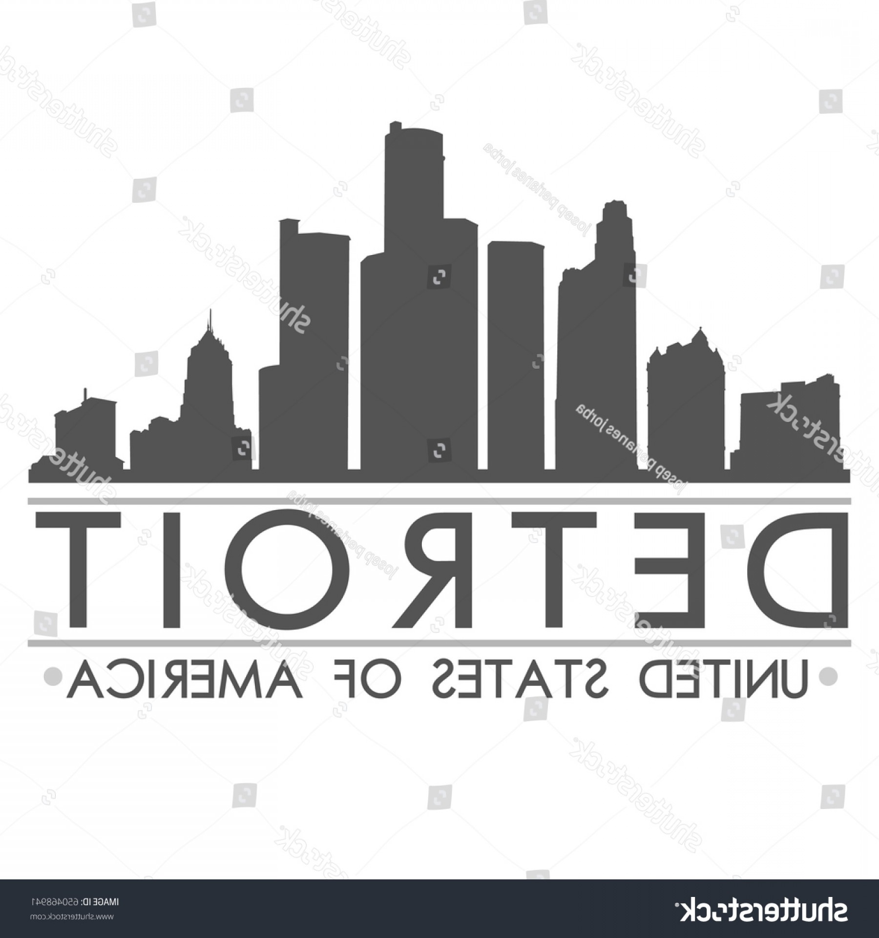 1800x1920 Detroit Skyline Silhouette Design City Vector Geekchicpro