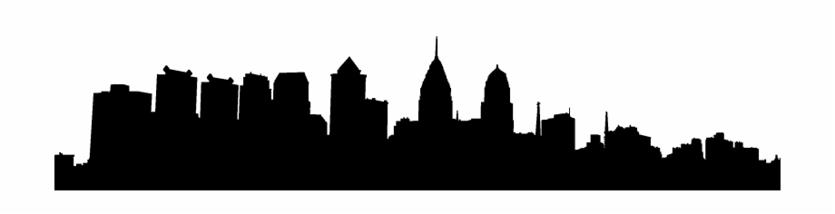 920x236 City Skyline Silhouette Png