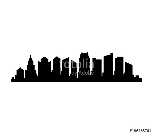 500x438 Detroit Skyline Stock Image And Royalty Free Vector