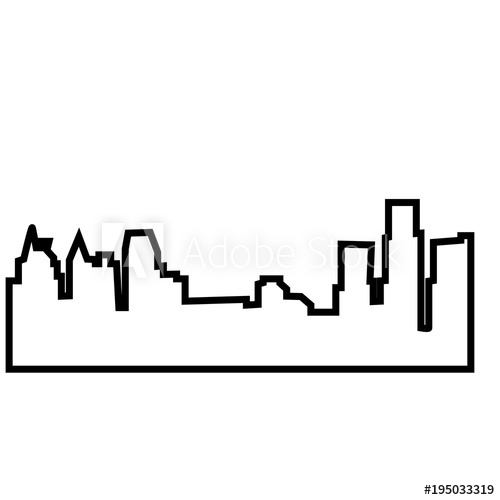 Detroit Skyline Silhouette Vector at Vectorified.com | Collection of ...