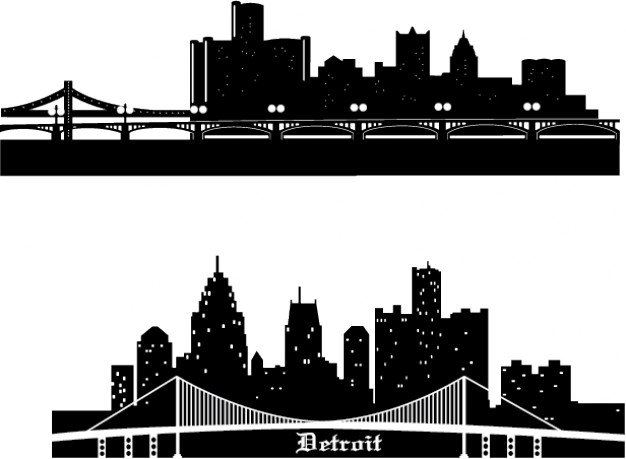 Detroit Skyline Vector