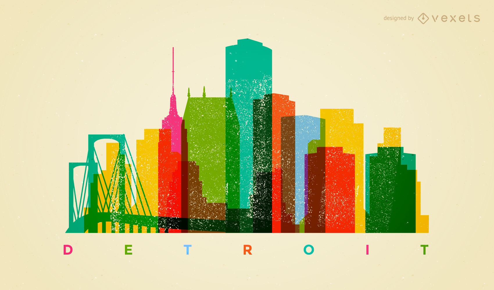 1700x1000 Colorful Detroit Skyline