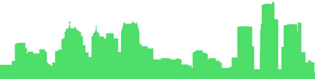 640x162 Detroit Skyline
