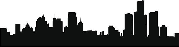 612x160 Detroit Skyline Clipart