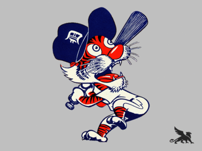 Detroit Tigers Vintage Logo Gif 400x300 Detroit Tigers Vintage Logo Gif